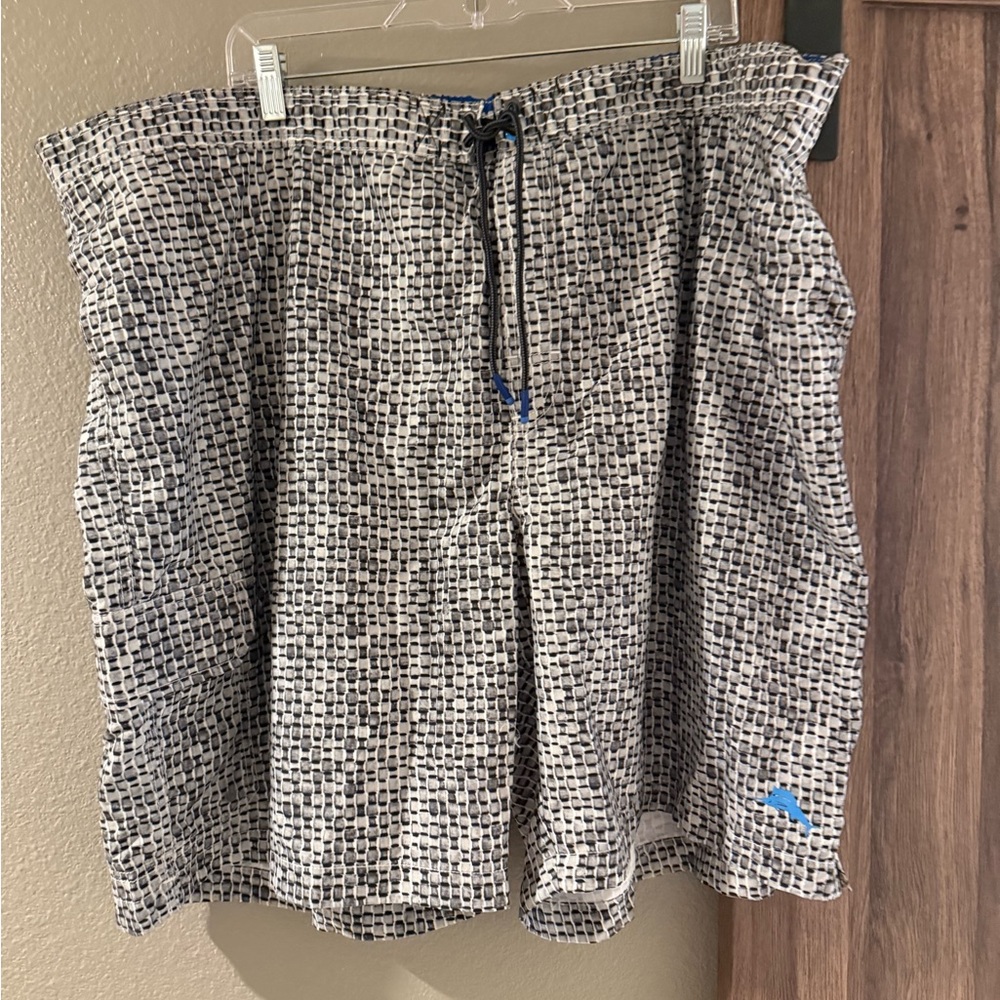 Tommy Bahama Black and White Swim Trunks - NWT